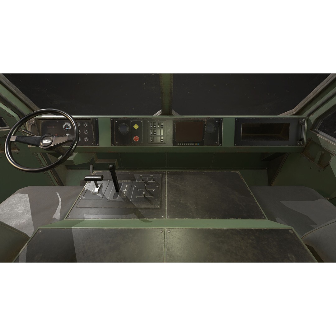 Heavy Military Truck 3D Model – Low Poly Game Ready Vehicle, FBX - View 25
