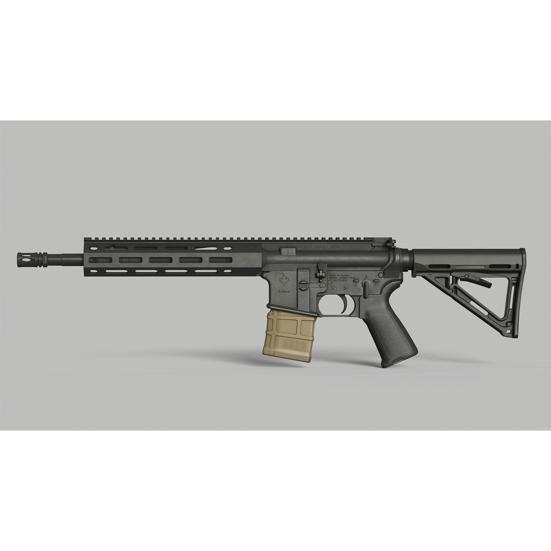 Magpul PMag 20 Rounds 3D Model – Low Poly Game Asset, FBX, PBR - View 6