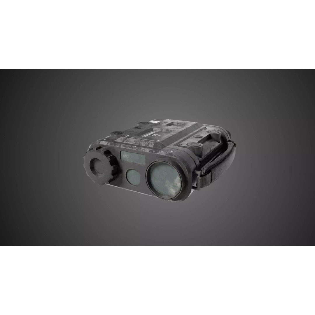 Military Binoculars 3D Model – Low Poly Tactical Gear, FBX - View 2