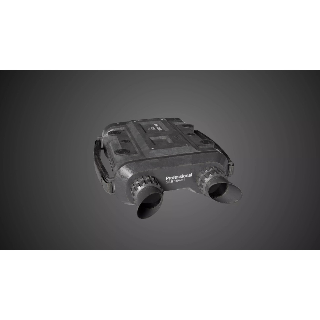 Military Binoculars 3D Model – Low Poly Tactical Gear, FBX - View 4
