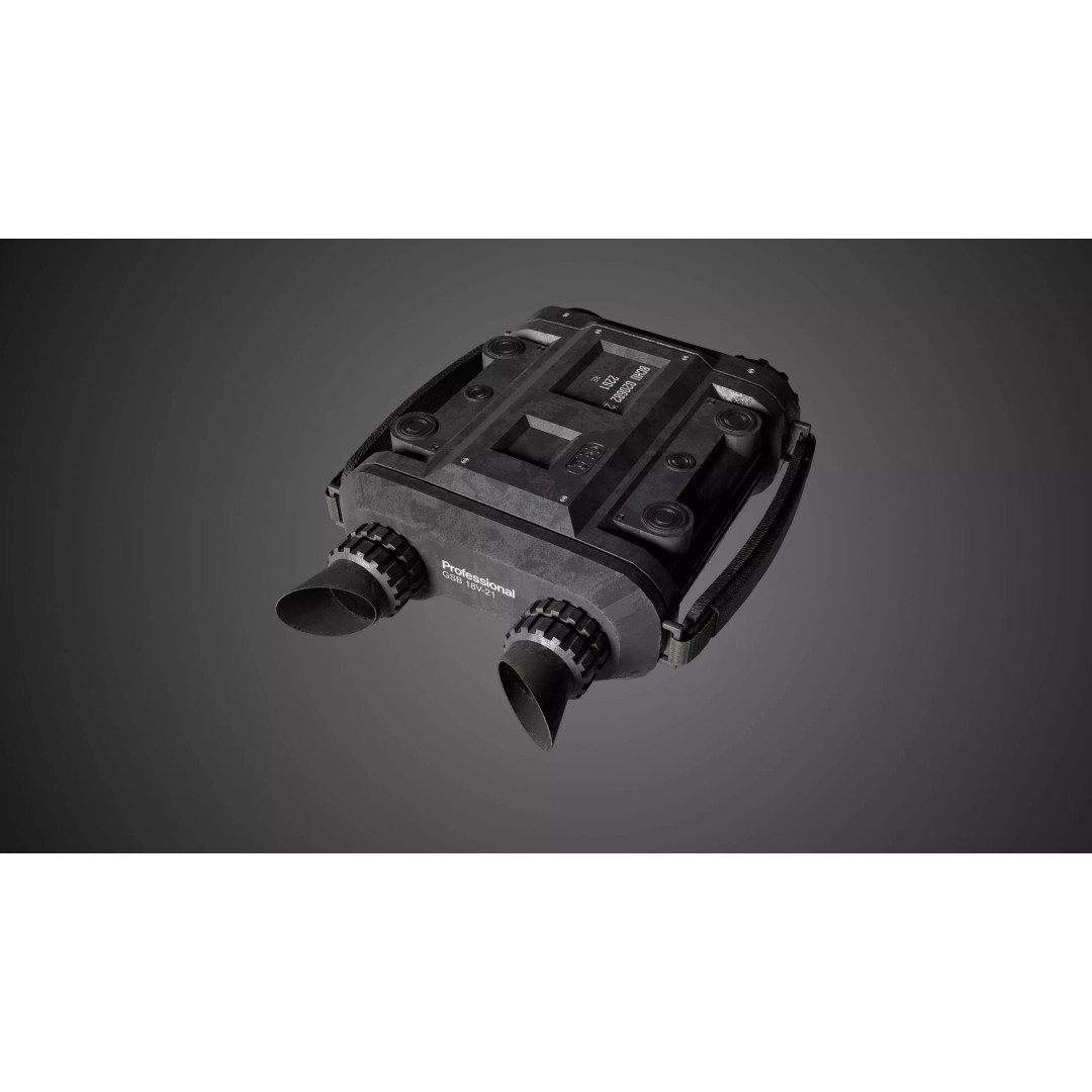 Military Binoculars 3D Model – Low Poly Tactical Gear, FBX - View 5