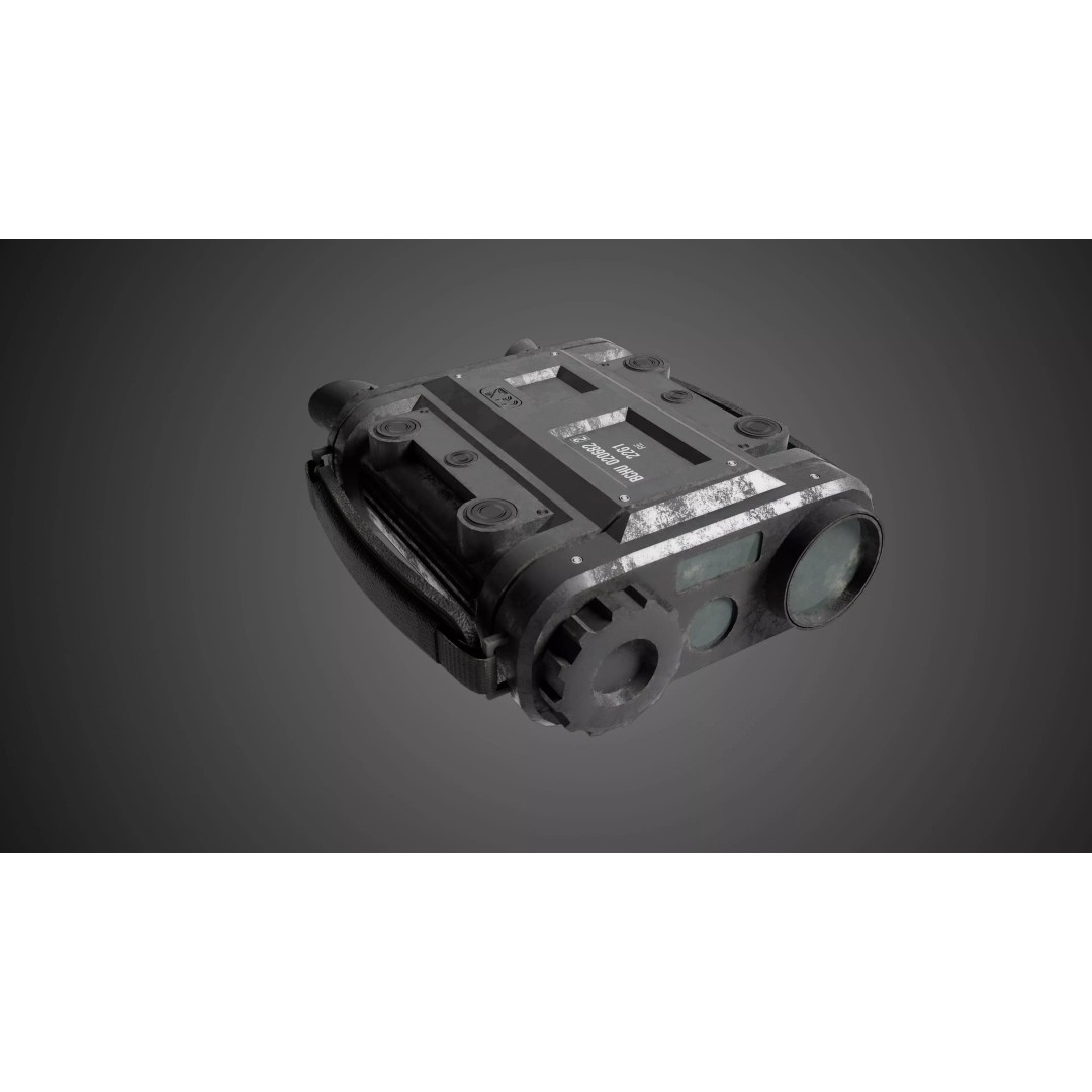 Military Binoculars 3D Model – Low Poly Tactical Gear, FBX - View 6