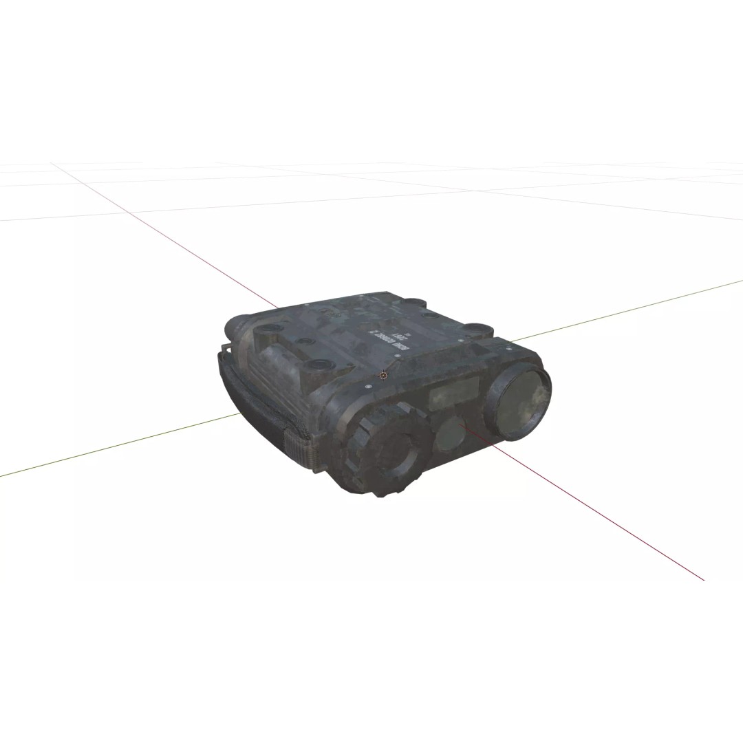 Military Binoculars 3D Model – Low Poly Tactical Gear, FBX - View 7