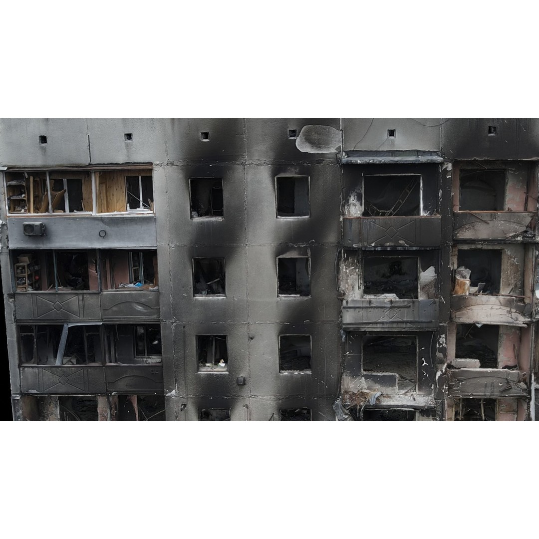 Ukrainian Building Scans 3D Model – High-Quality PBR Textures, FBX, OBJ, Blender - View 13