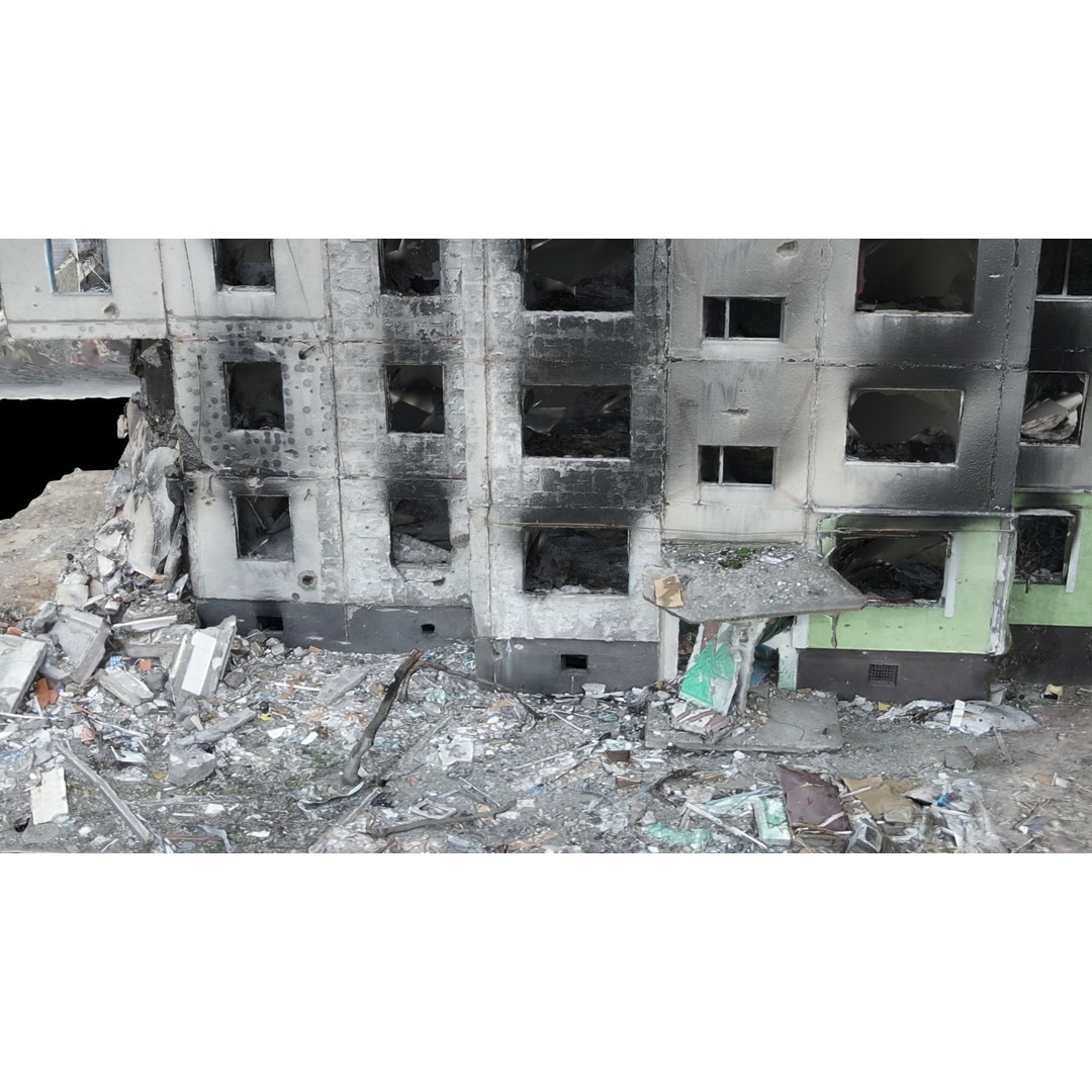 Ukrainian Building Scans 3D Model – High-Quality PBR Textures, FBX, OBJ, Blender - View 14