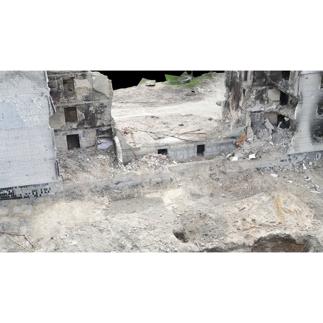 Ukrainian Building Scans 3D Model – High-Quality PBR Textures, FBX, OBJ, Blender - View 19