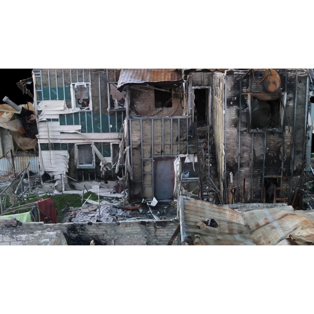 Ukrainian Building Scans 3D Model – High-Quality PBR Textures, FBX, OBJ, Blender - View 4