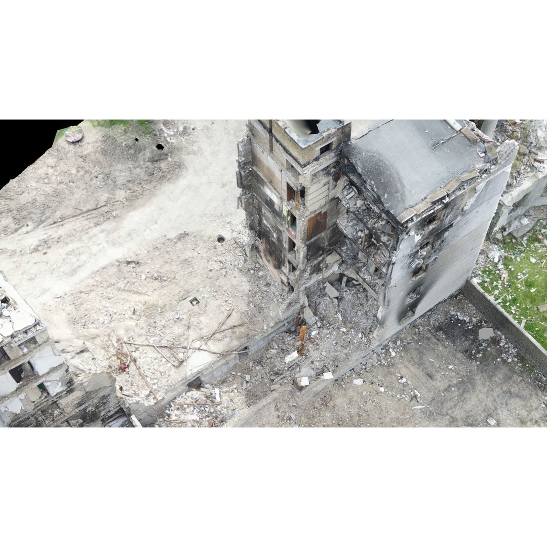 Ukrainian Building Scans 3D Model – High-Quality PBR Textures, FBX, OBJ, Blender - View 5