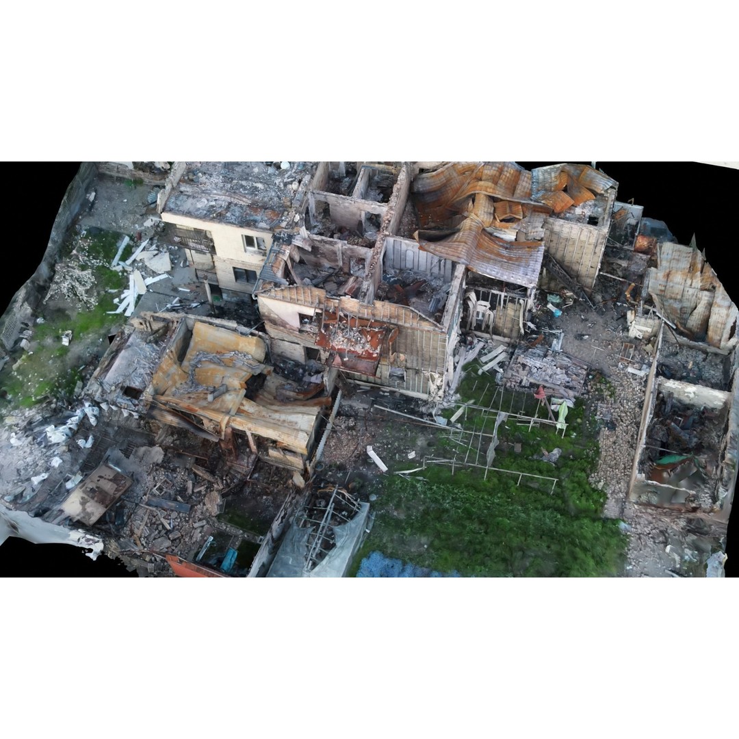Ukrainian Building Scans 3D Model – High-Quality PBR Textures, FBX, OBJ, Blender - View 8