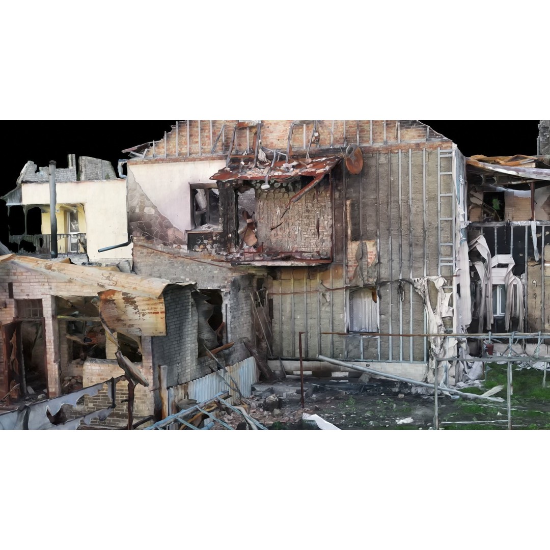 Ukrainian Building Scans 3D Model – High-Quality PBR Textures, FBX, OBJ, Blender - View 9