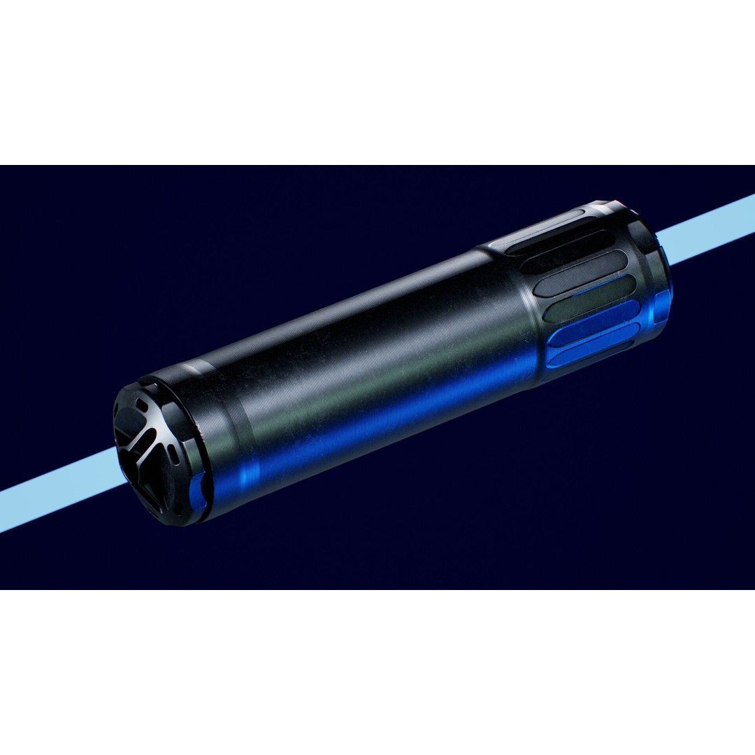 HUX Ventum 762 Suppressor 3D Model – Low Poly Game Ready Asset, FBX, OBJ - View 10