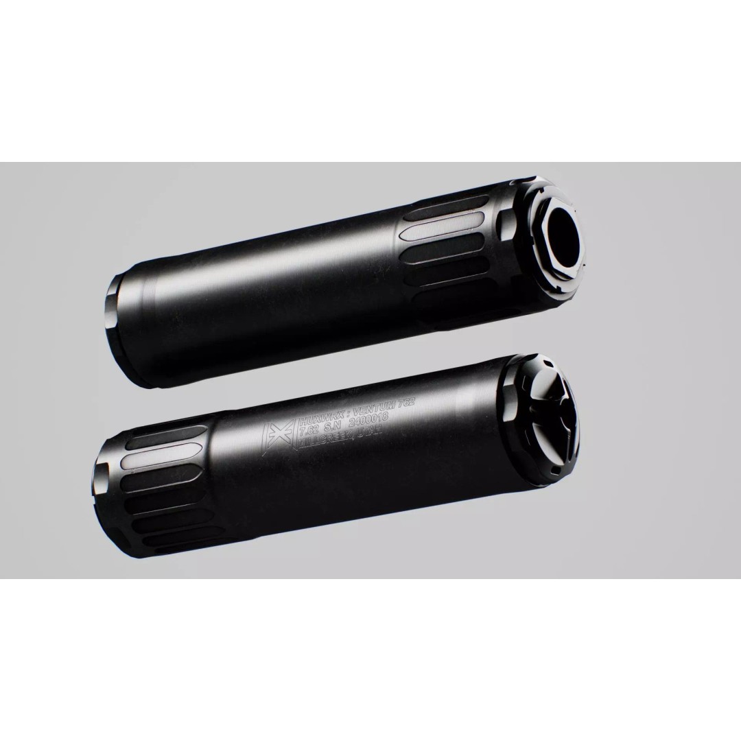 HUX Ventum 762 Suppressor 3D Model – Low Poly Game Ready Asset, FBX, OBJ - View 2