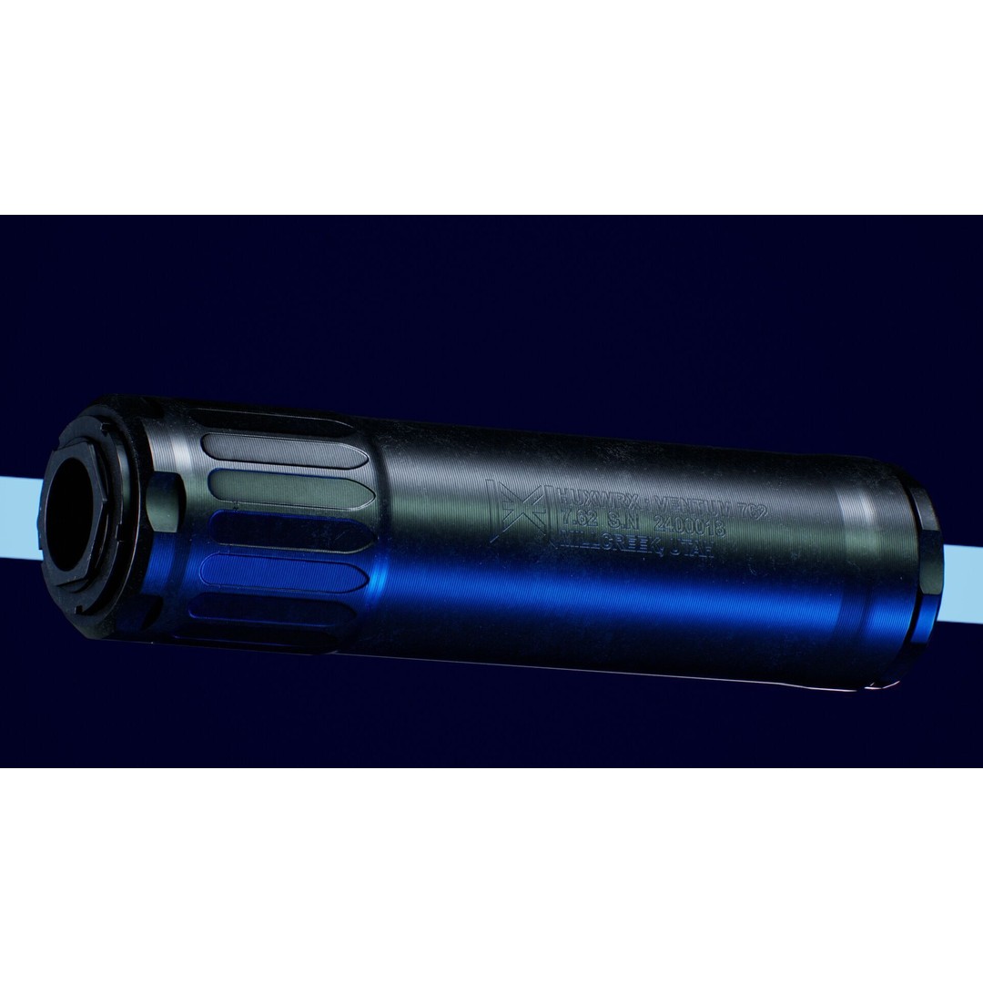 HUX Ventum 762 Suppressor 3D Model – Low Poly Game Ready Asset, FBX, OBJ - View 4