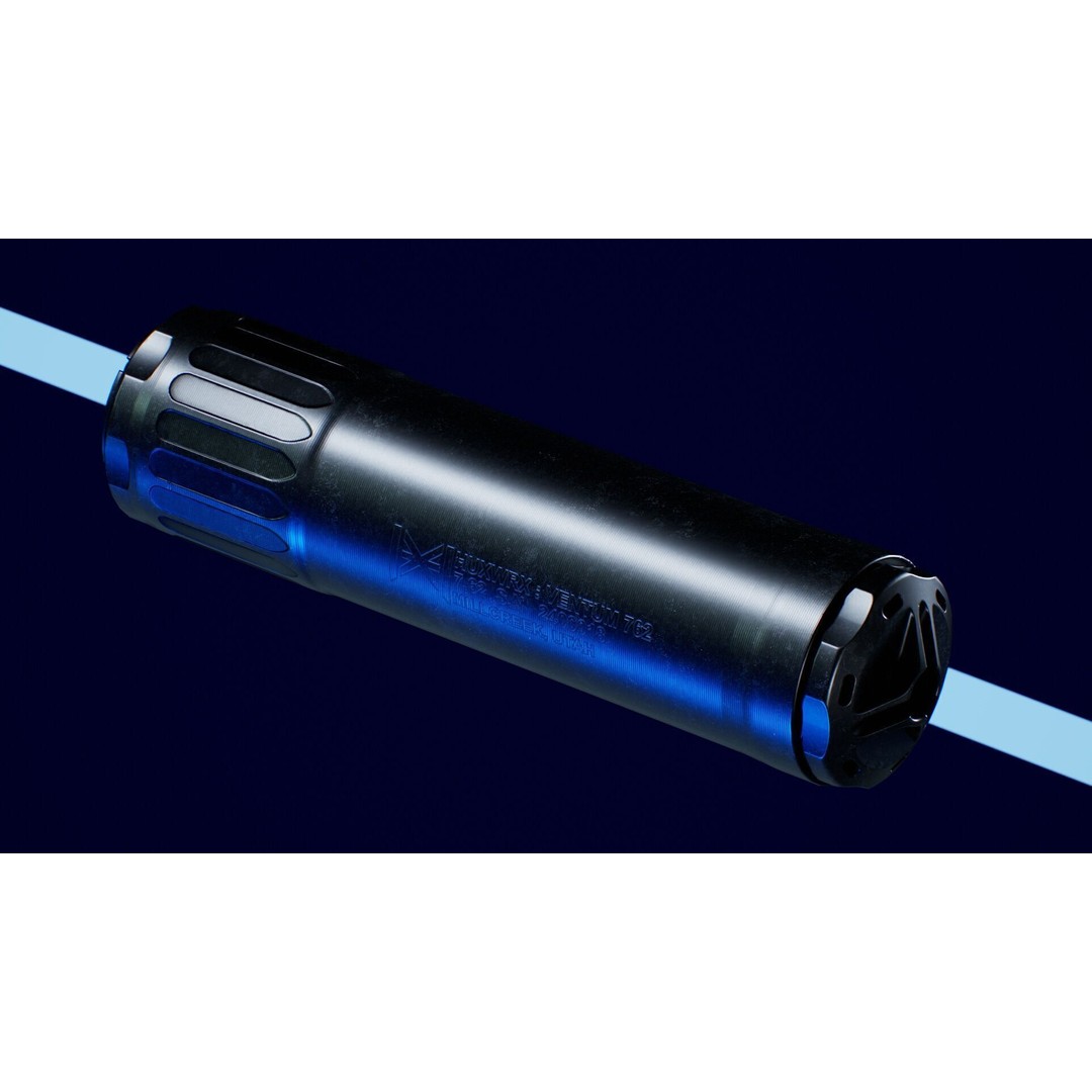 HUX Ventum 762 Suppressor 3D Model – Low Poly Game Ready Asset, FBX, OBJ - View 6