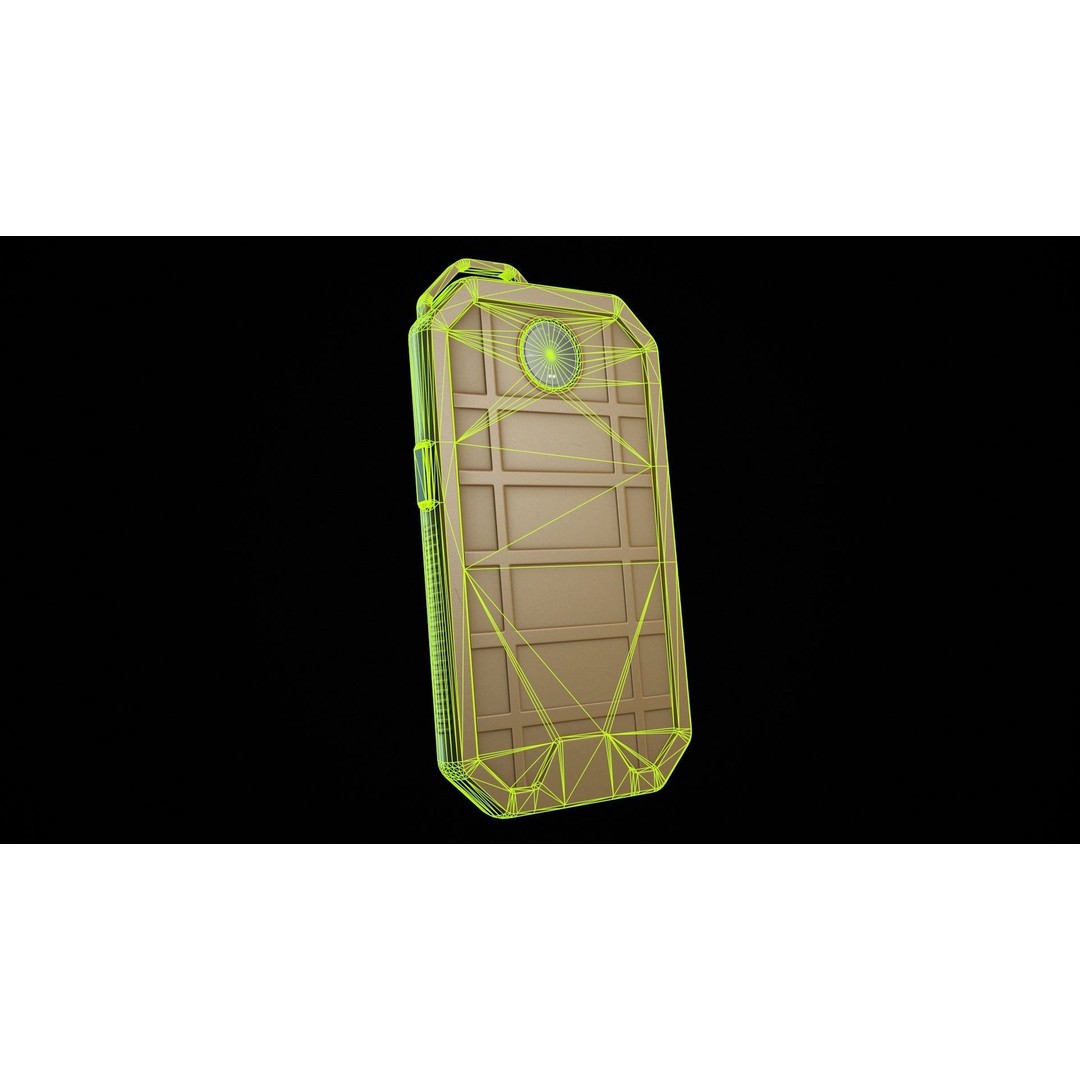 Military Phone 3D Model – Low Poly Game Asset, FBX, PBR Textures