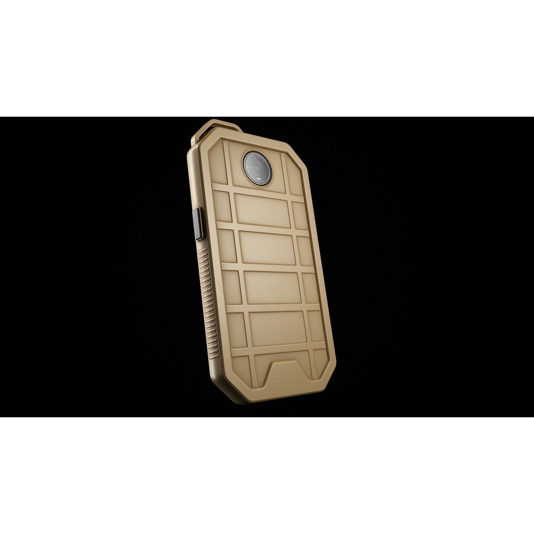 Military Phone 3D Model – Low Poly Game Asset, FBX, PBR Textures - View 6