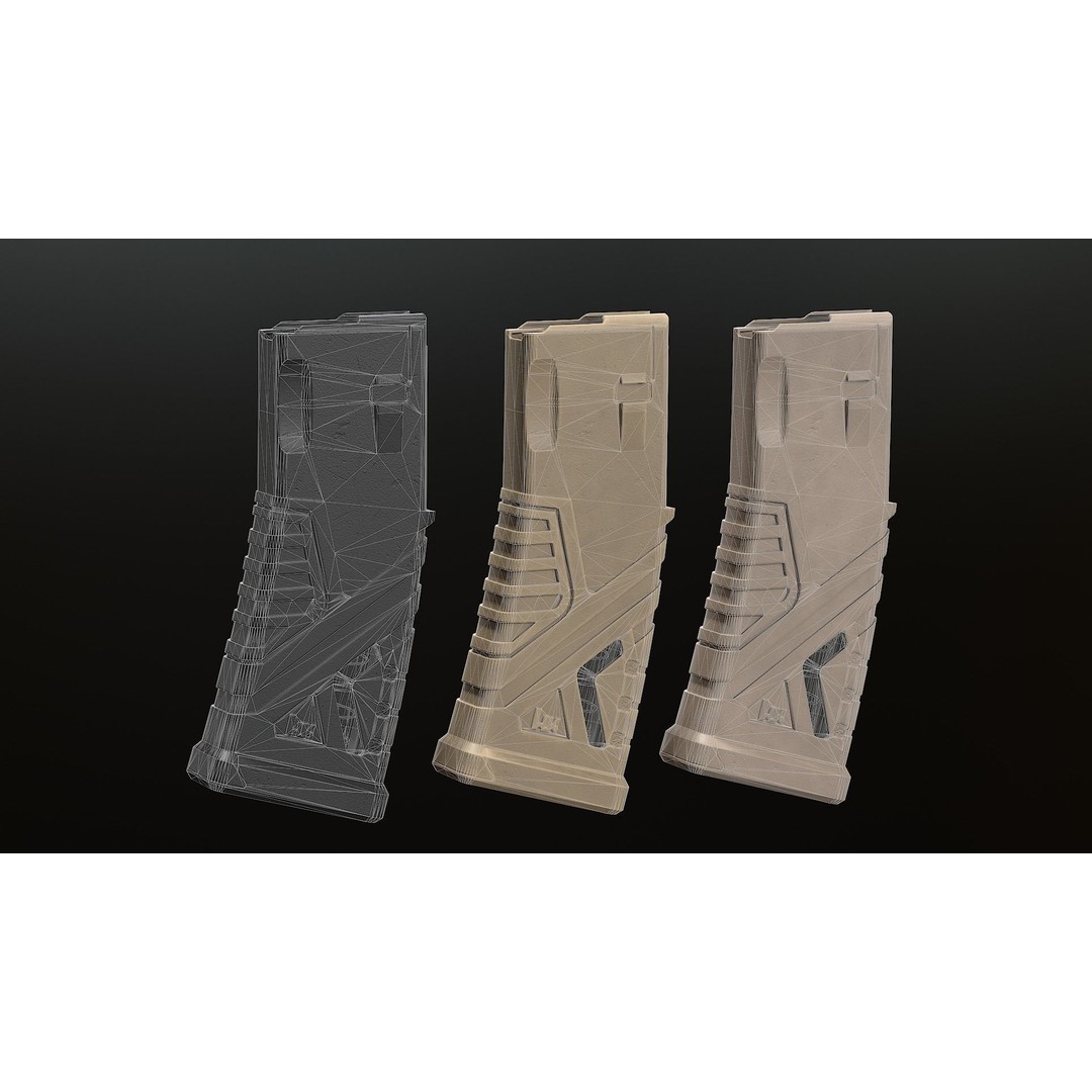 HK Magazine Gen 3 3D Model – Low Poly Military Asset, FBX, OBJ - View 9