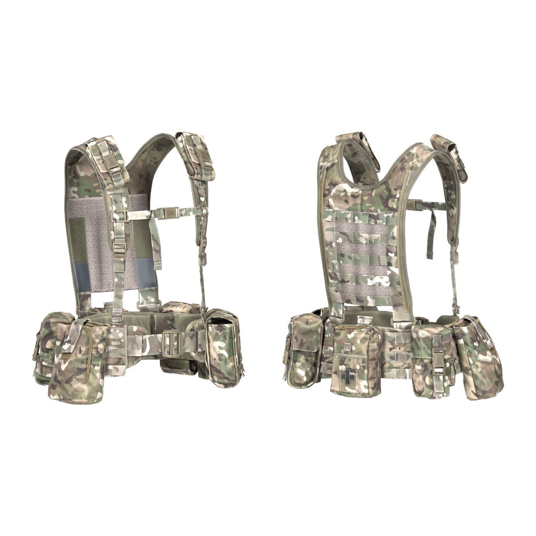 VIRTUS H Yoke 3D Model – Low Poly Game Ready Military Asset, FBX - View 4