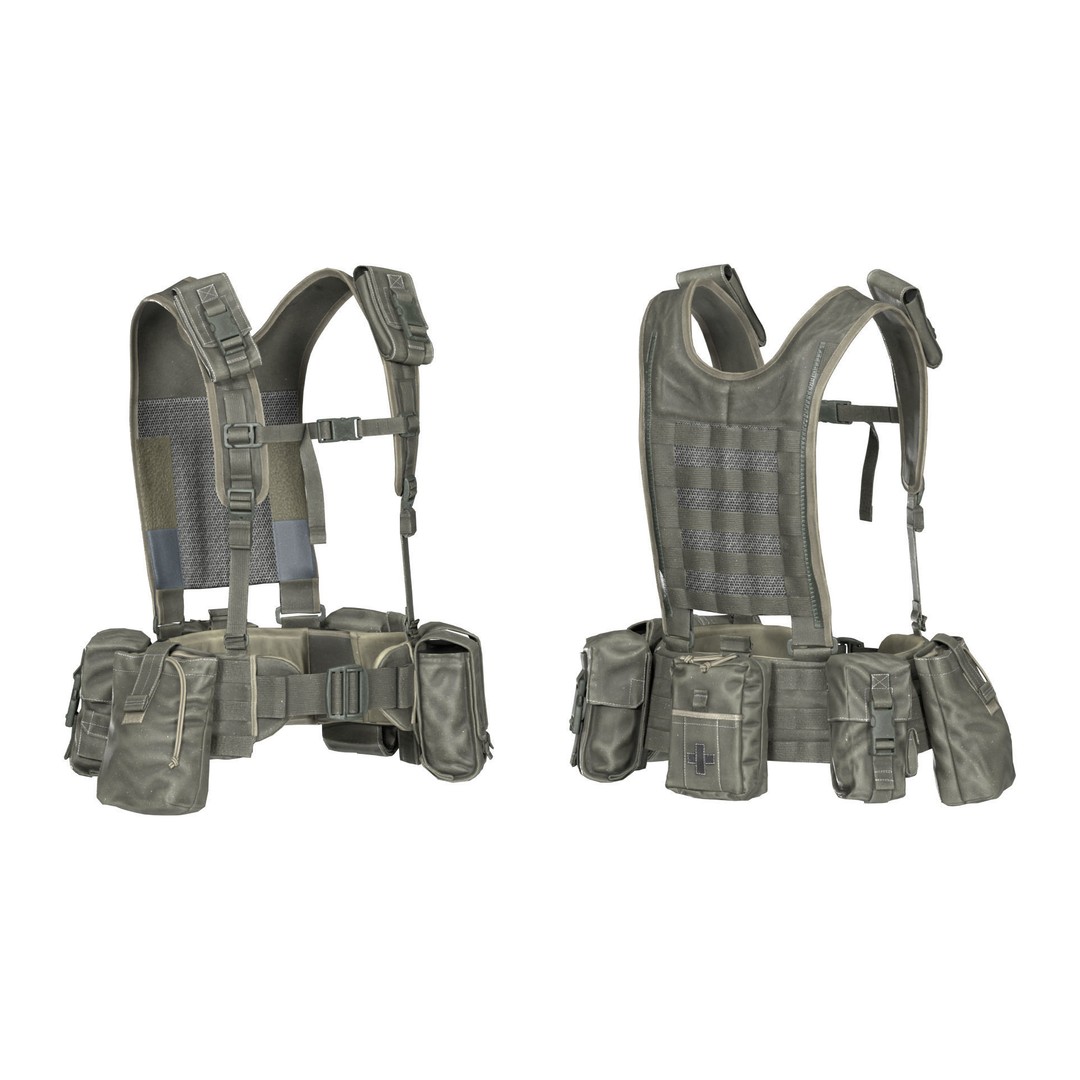VIRTUS H Yoke 3D Model – Low Poly Game Ready Military Asset, FBX - View 5