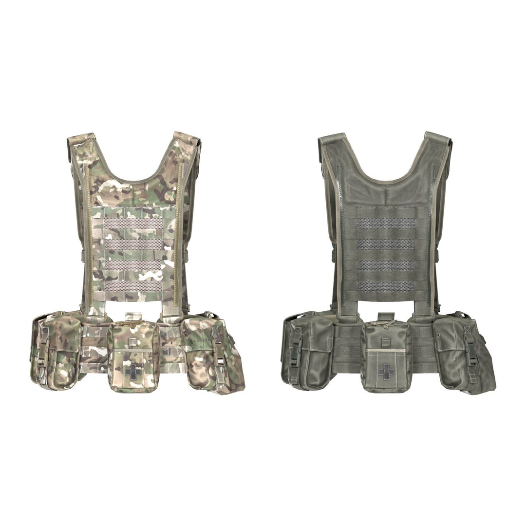 VIRTUS H Yoke 3D Model – Low Poly Game Ready Military Asset, FBX - View 6