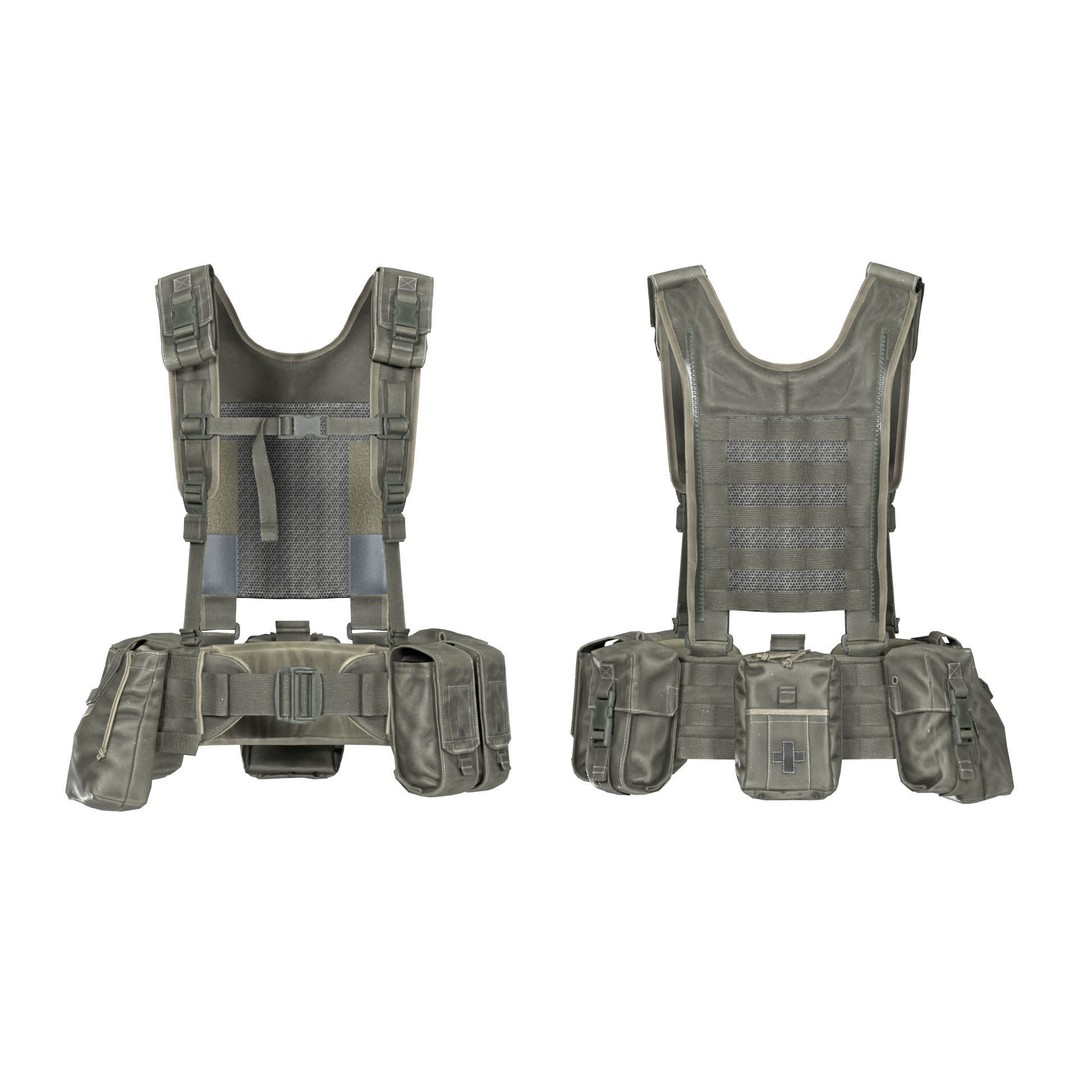 VIRTUS H Yoke 3D Model – Low Poly Game Ready Military Asset, FBX - View 8