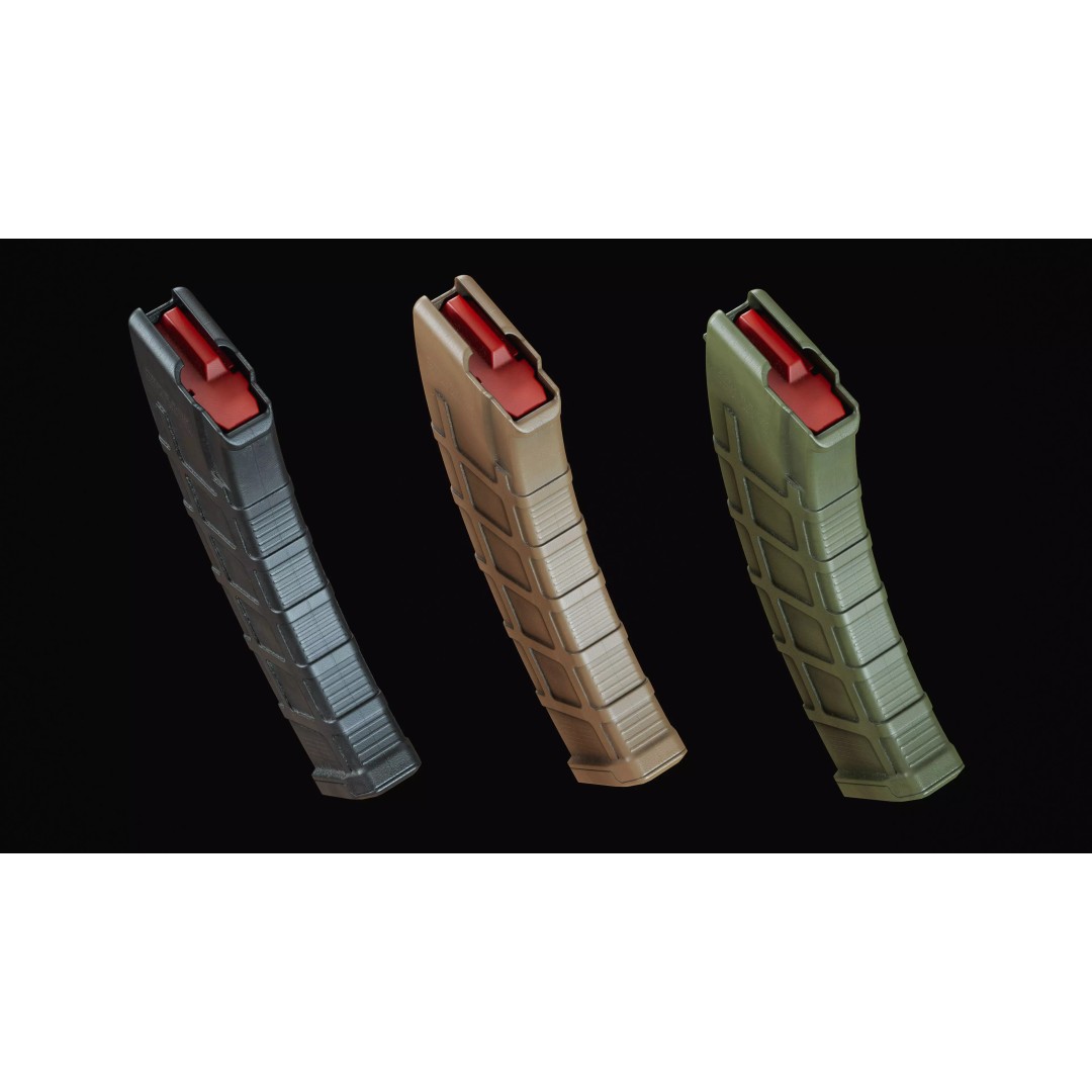 Magpul PMAG AK 3D Model – Low Poly Game-Ready Asset, FBX, OBJ - View 12