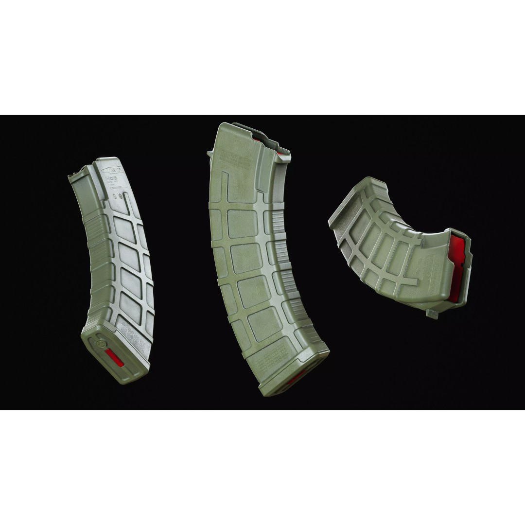 Magpul PMAG AK 3D Model – Low Poly Game-Ready Asset, FBX, OBJ - View 16