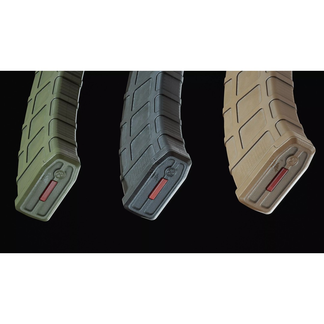 Magpul PMAG AK 3D Model – Low Poly Game-Ready Asset, FBX, OBJ - View 17