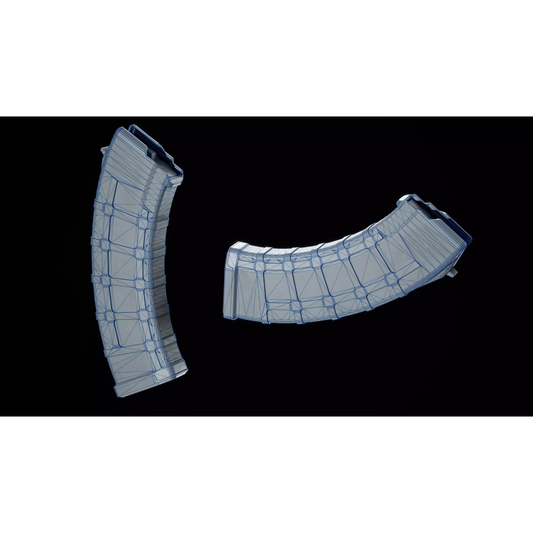 Magpul PMAG AK 3D Model – Low Poly Game-Ready Asset, FBX, OBJ - View 19