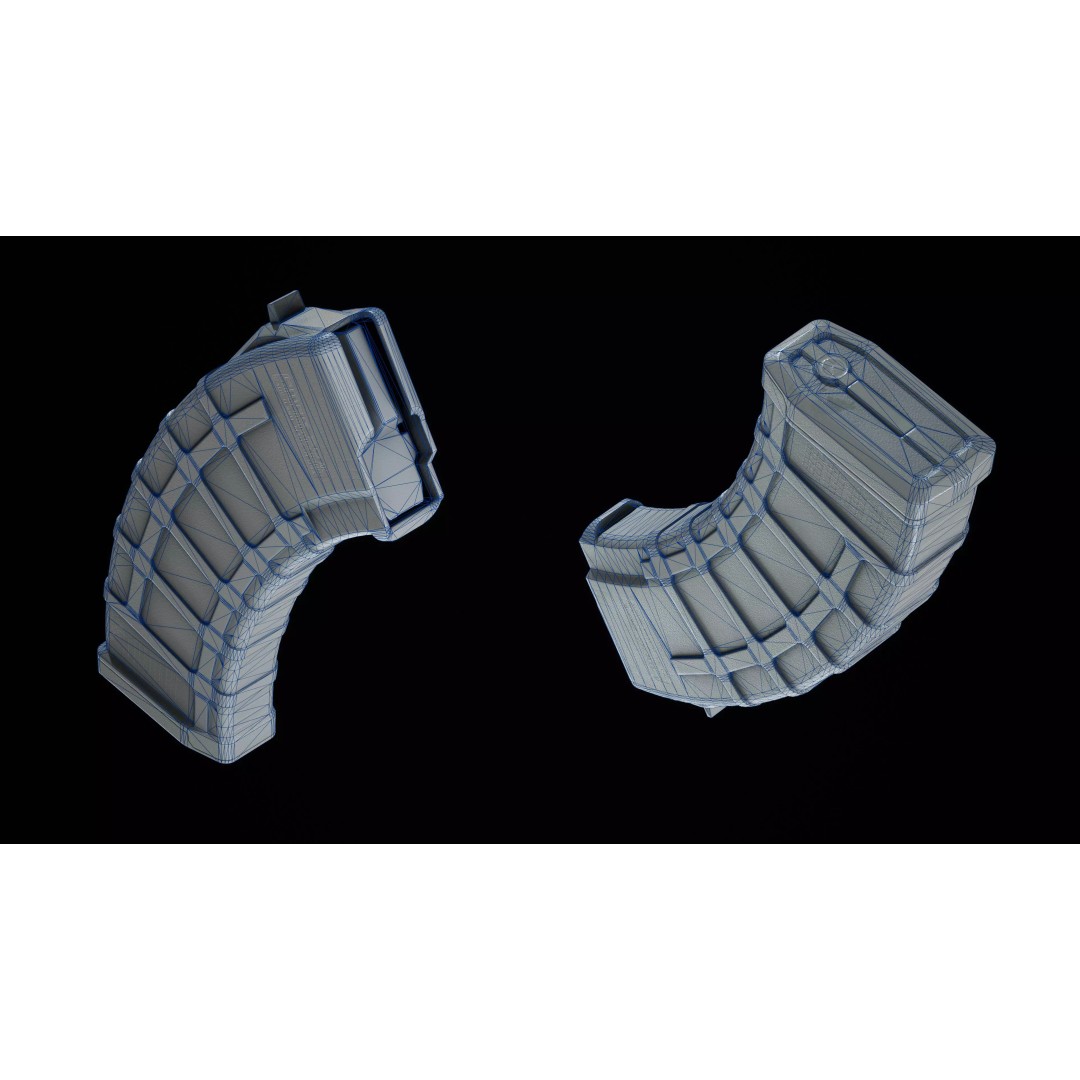 Magpul PMAG AK 3D Model – Low Poly Game-Ready Asset, FBX, OBJ - View 20