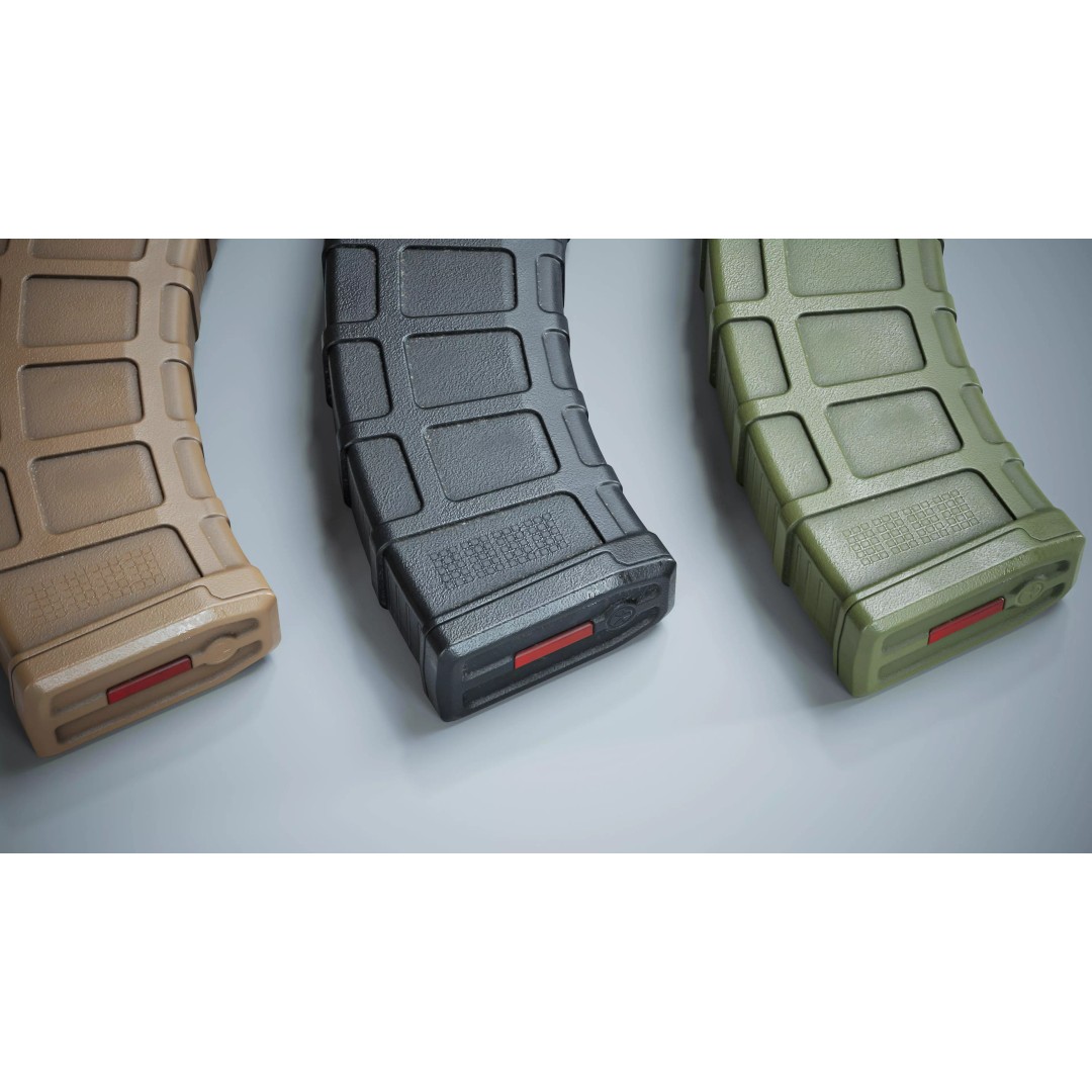 Magpul PMAG AK 3D Model – Low Poly Game-Ready Asset, FBX, OBJ - View 6