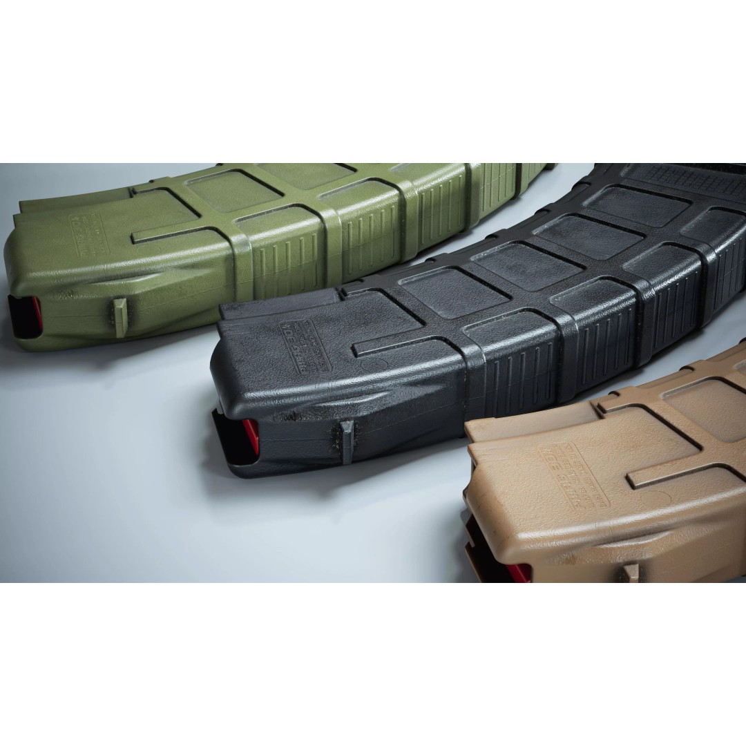 Magpul PMAG AK 3D Model – Low Poly Game-Ready Asset, FBX, OBJ - View 7
