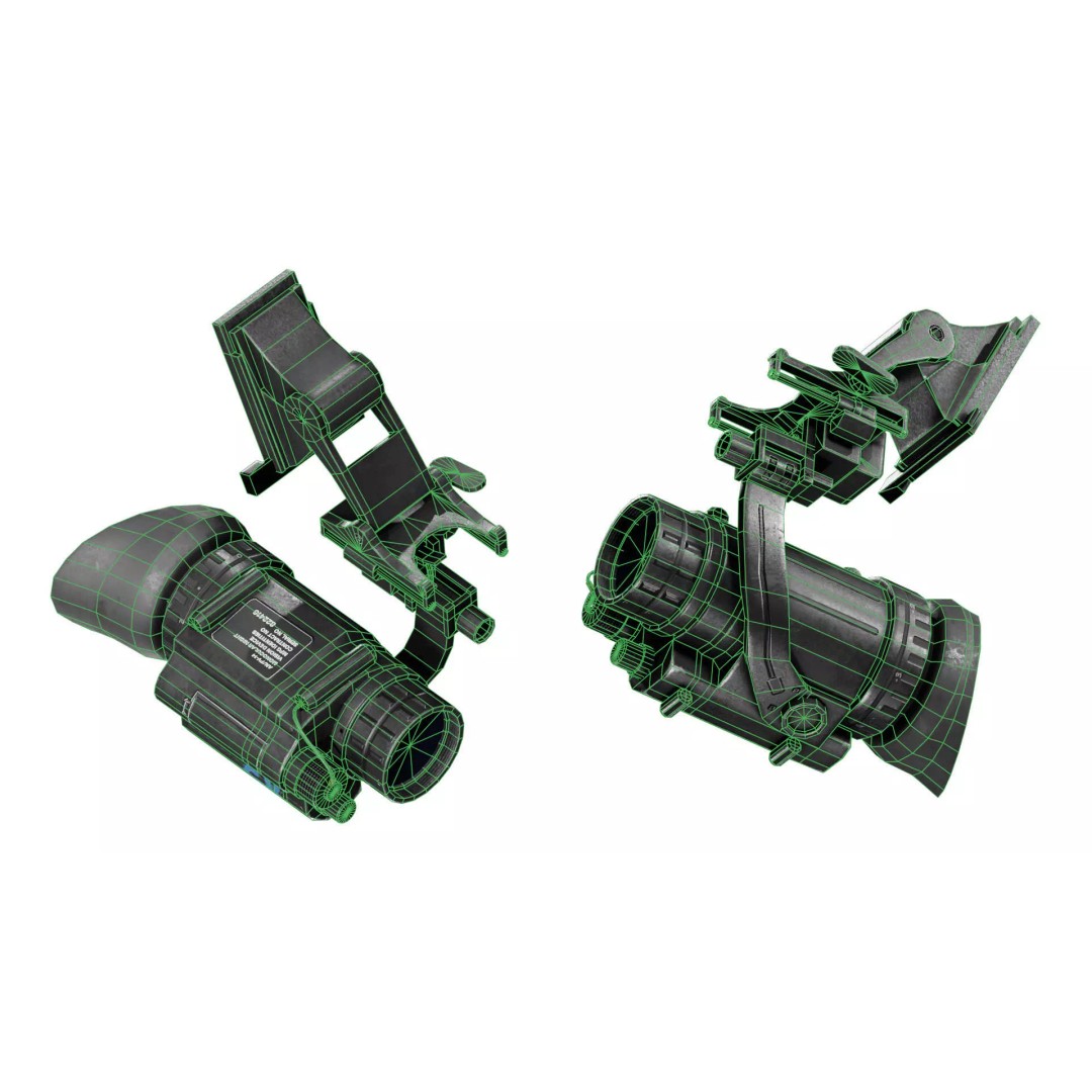 AN PVS 14 MNVD 3D Model – Low Poly Game Ready Asset, FBX, OBJ - View 10