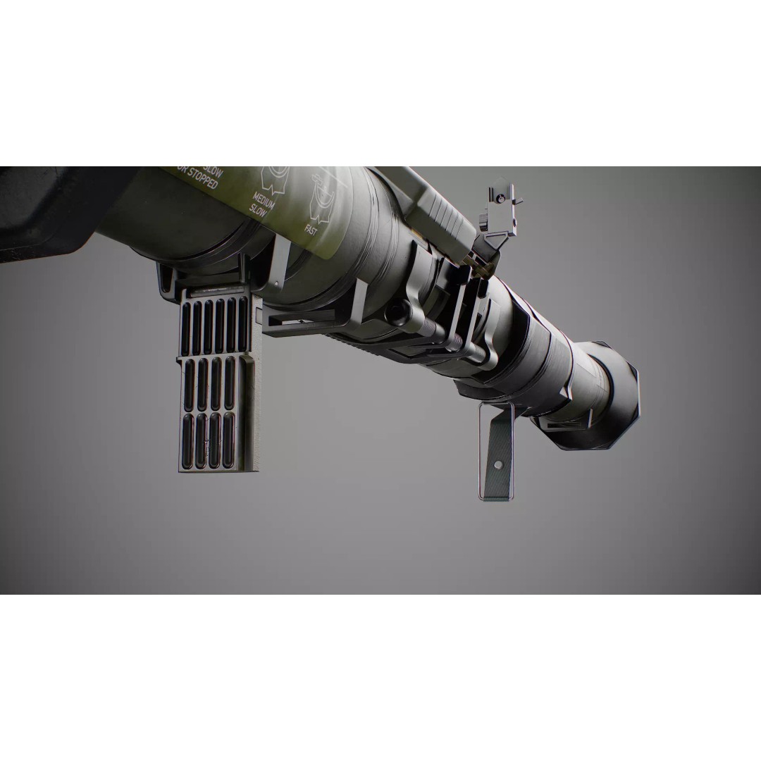 AT4 Anti-Tank 3D Model – Low Poly Game Ready Asset, FBX, Blender - View 22
