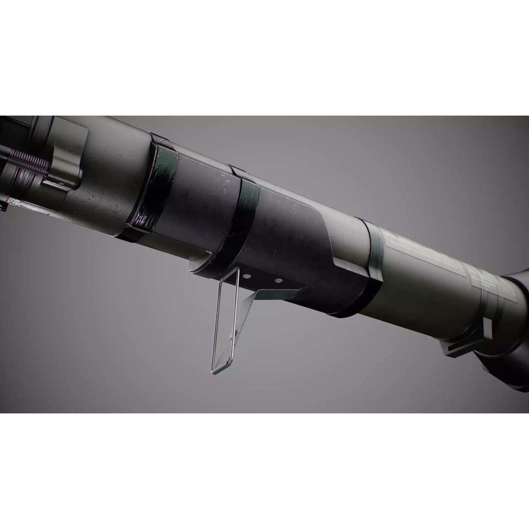 AT4 Anti-Tank 3D Model – Low Poly Game Ready Asset, FBX, Blender - View 29