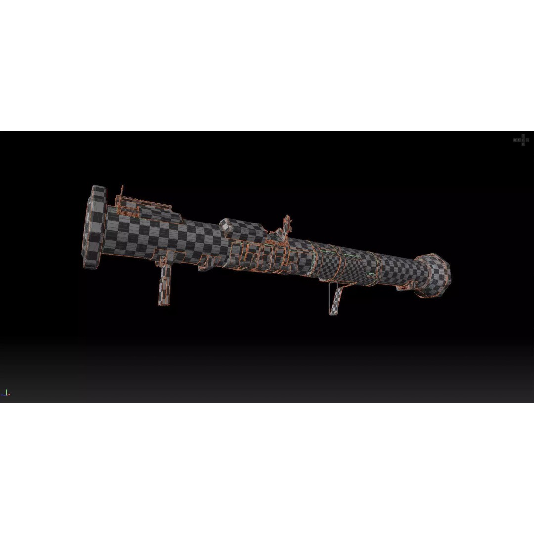 AT4 Anti-Tank 3D Model – Low Poly Game Ready Asset, FBX, Blender - View 34