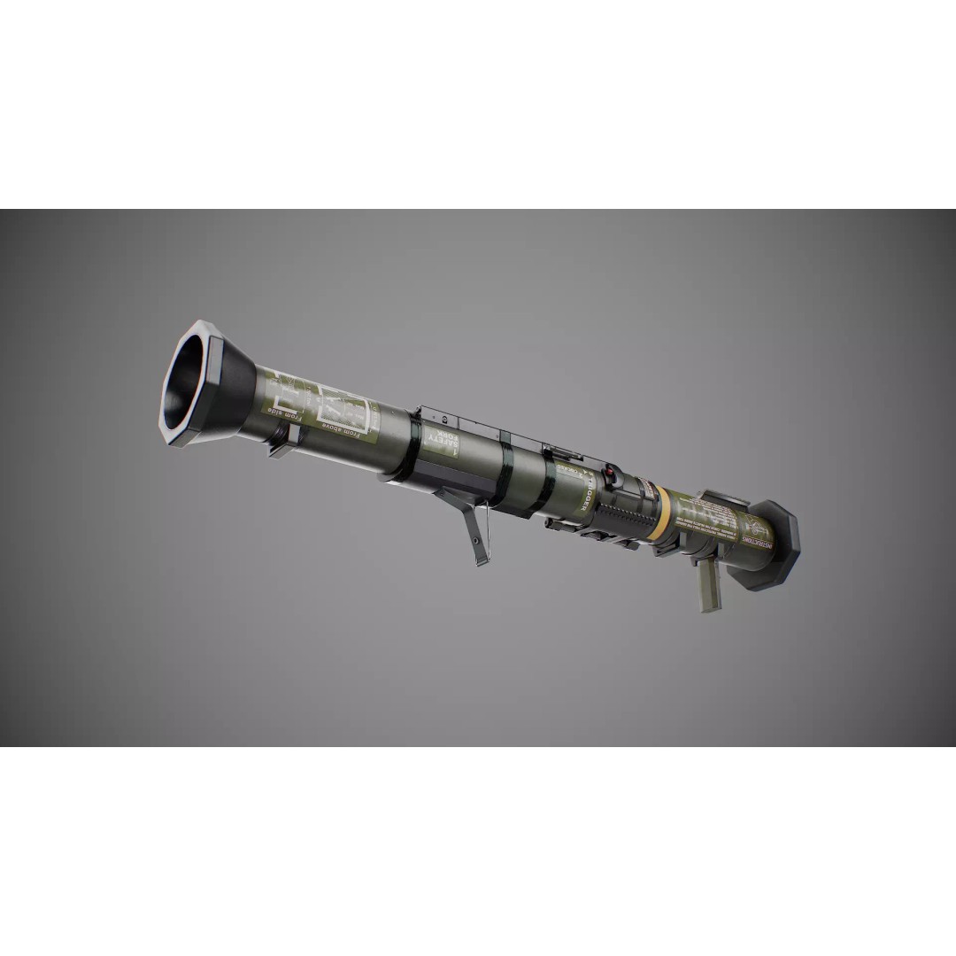 AT4 Anti-Tank 3D Model – Low Poly Game Ready Asset, FBX, Blender - View 5
