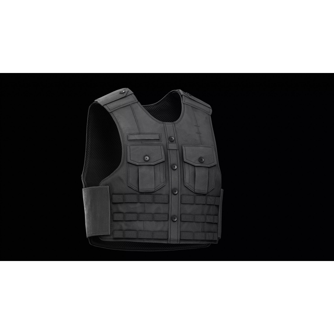 Tactical Uniform Shirt Carrier 3D Model – Low Poly Game Asset, FBX, OBJ - View 2