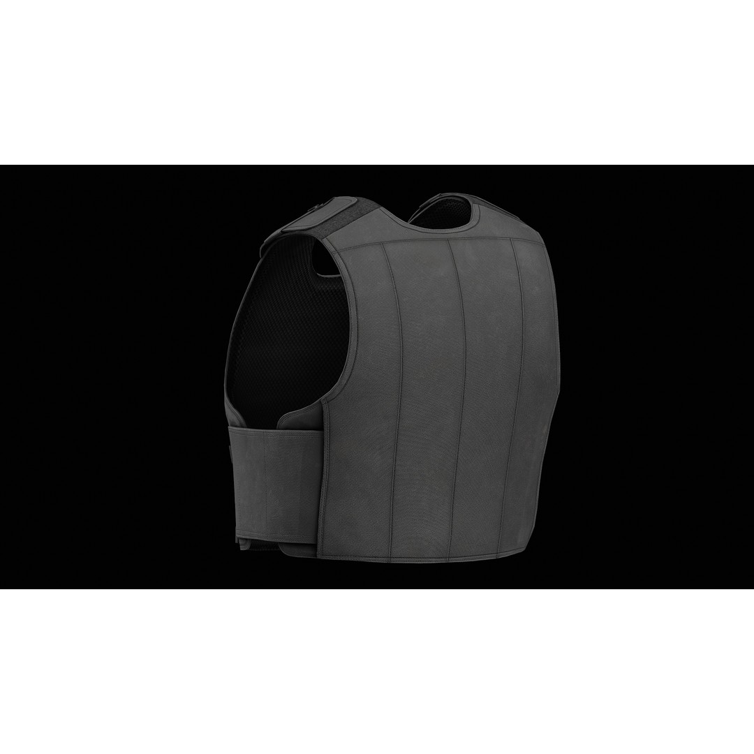 Tactical Uniform Shirt Carrier 3D Model – Low Poly Game Asset, FBX, OBJ - View 5