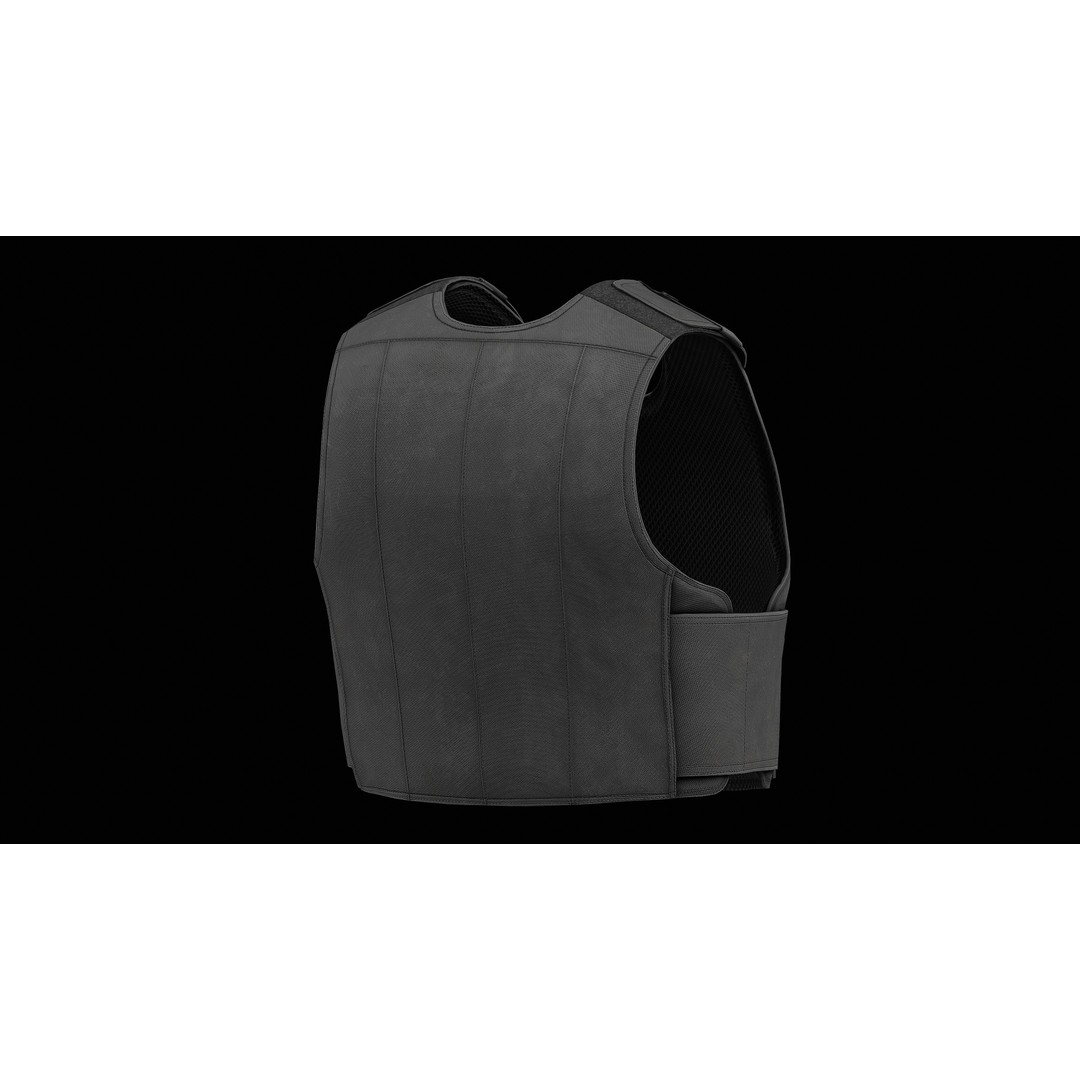 Tactical Uniform Shirt Carrier 3D Model – Low Poly Game Asset, FBX, OBJ - View 6