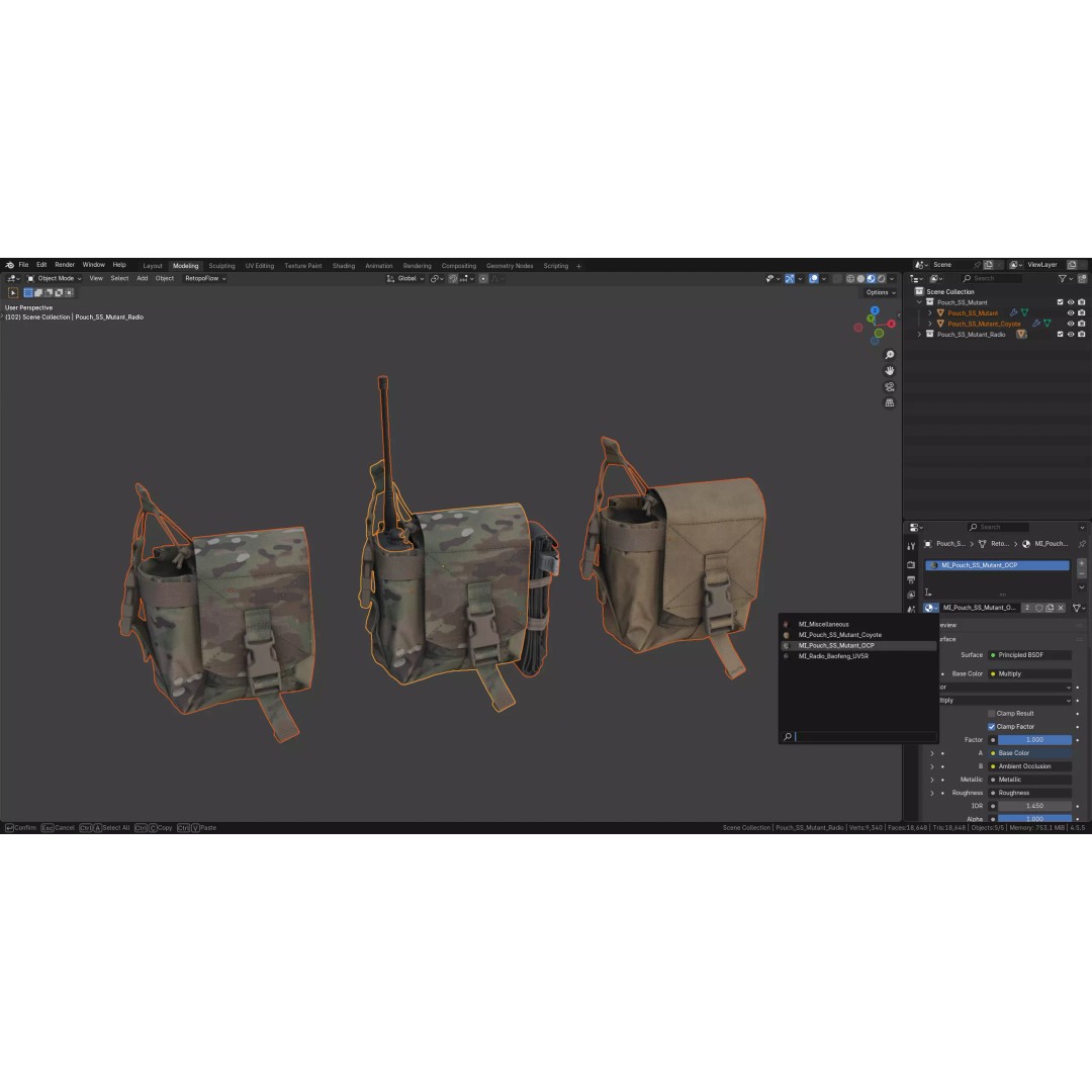 Mutant Pouch 3D Model – Low Poly Game Ready Asset, FBX, OBJ