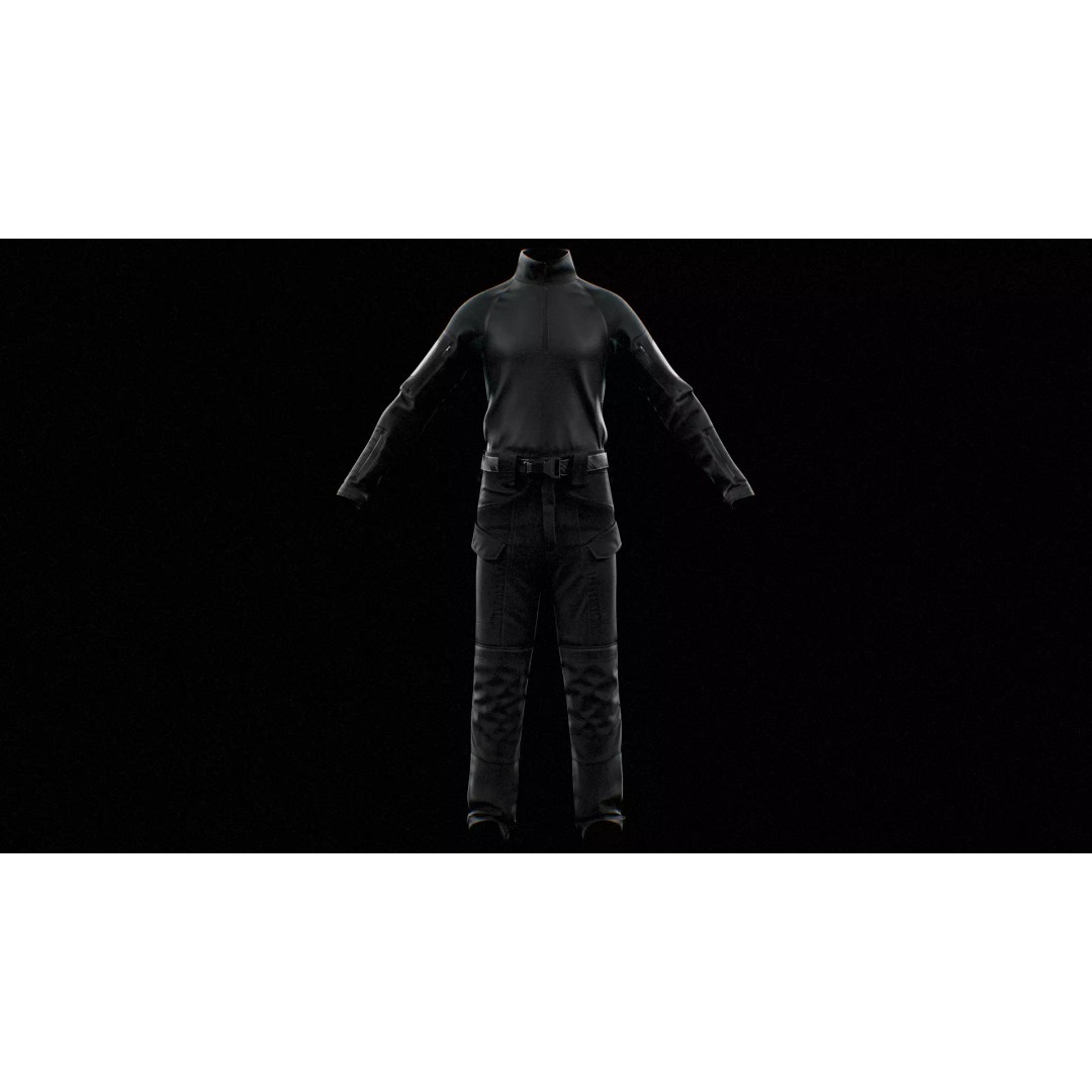 GEN.2 Combat Pants 3D Model – Tactical Military Gear, Low Poly, FBX - View 13