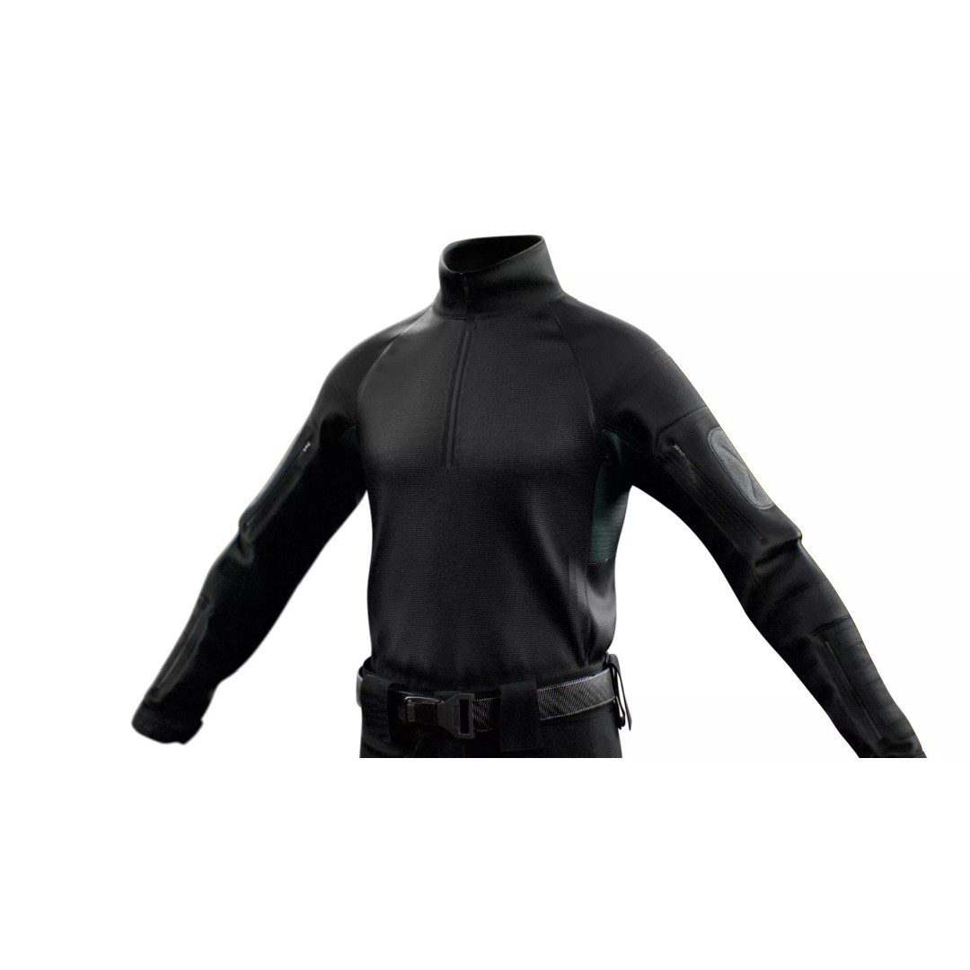 GEN.2 Combat Pants 3D Model – Tactical Military Gear, Low Poly, FBX - View 15