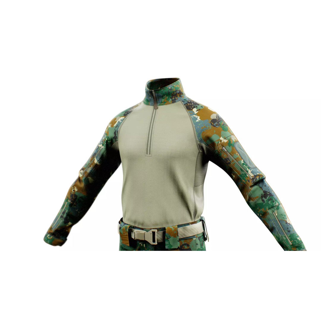 GEN.2 Combat Pants 3D Model – Tactical Military Gear, Low Poly, FBX - View 16
