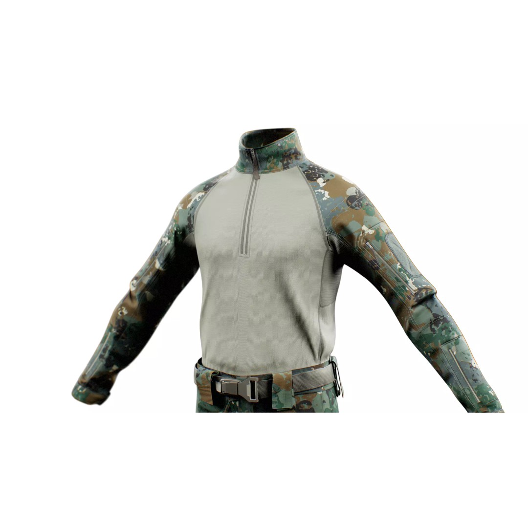 GEN.2 Combat Pants 3D Model – Tactical Military Gear, Low Poly, FBX - View 17