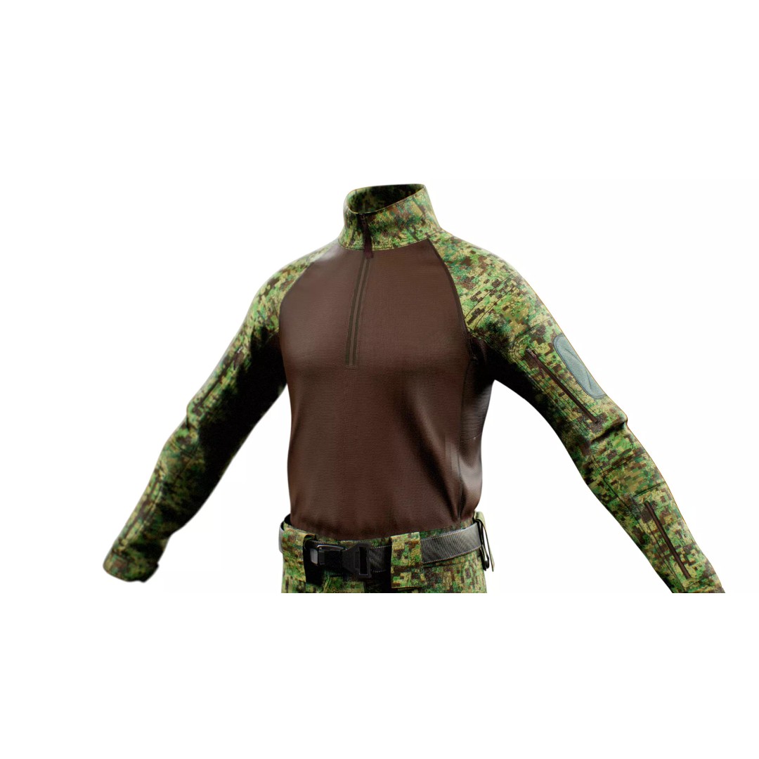GEN.2 Combat Pants 3D Model – Tactical Military Gear, Low Poly, FBX - View 18