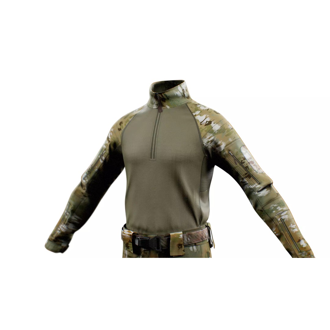 GEN.2 Combat Pants 3D Model – Tactical Military Gear, Low Poly, FBX - View 20