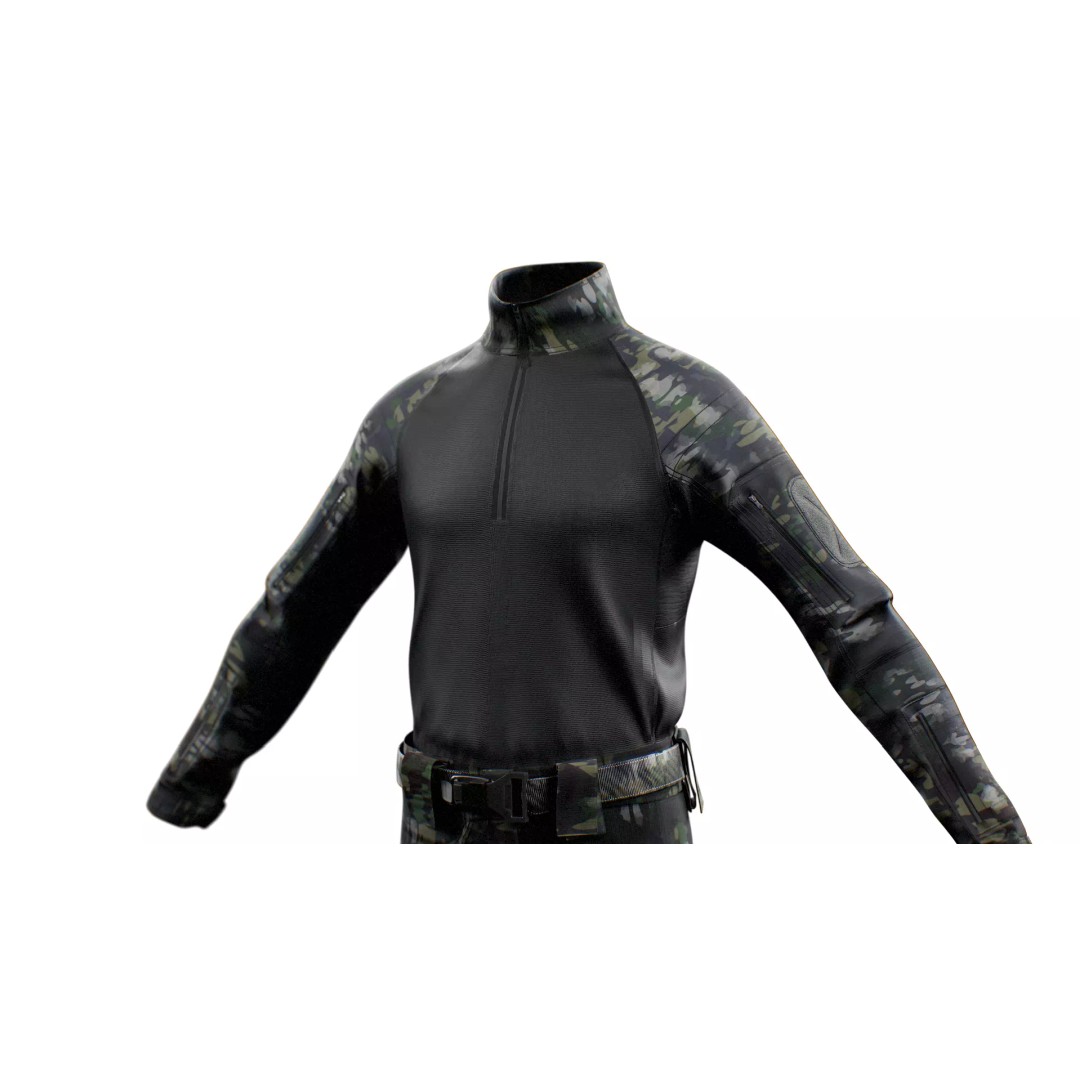 GEN.2 Combat Pants 3D Model – Tactical Military Gear, Low Poly, FBX - View 21