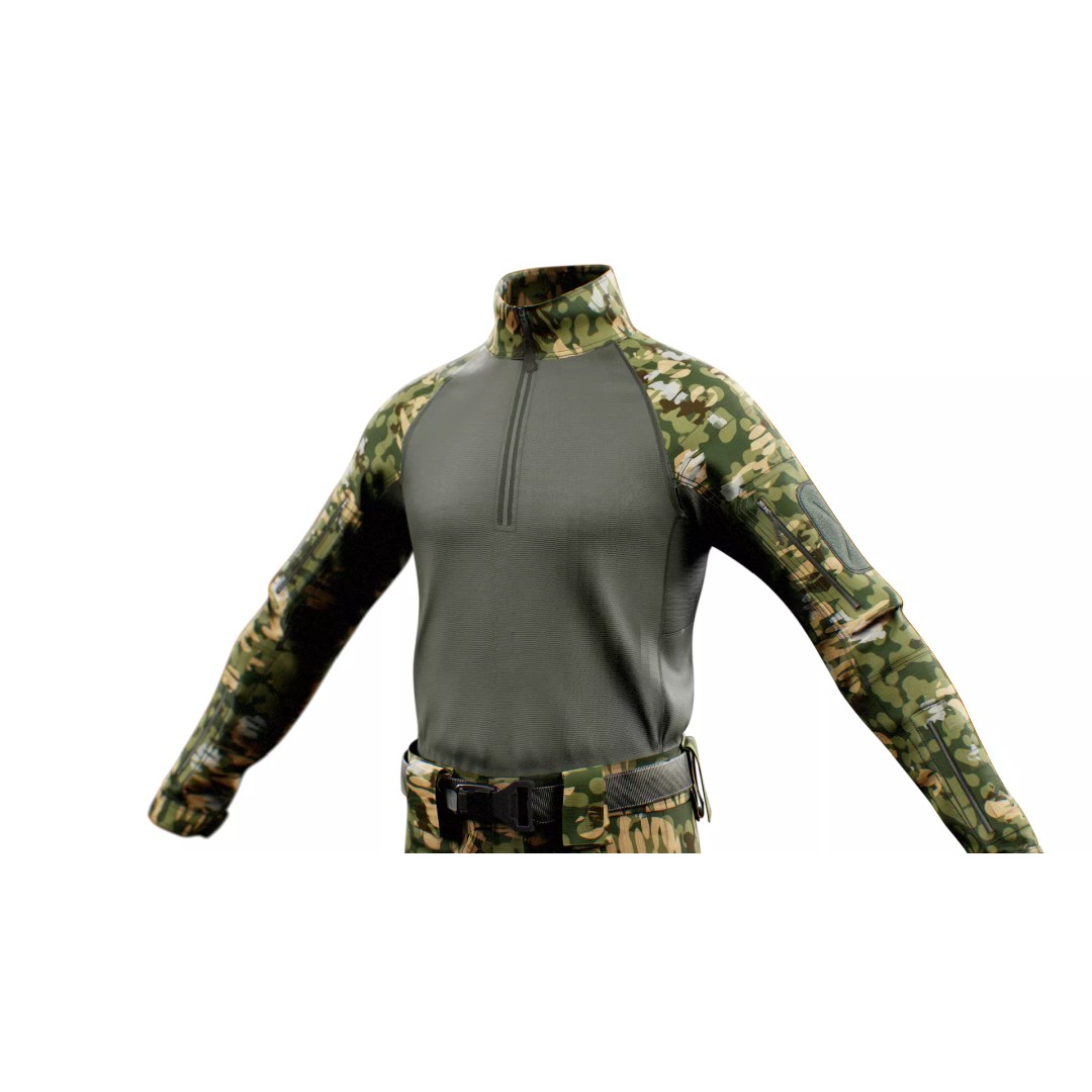 GEN.2 Combat Pants 3D Model – Tactical Military Gear, Low Poly, FBX - View 22