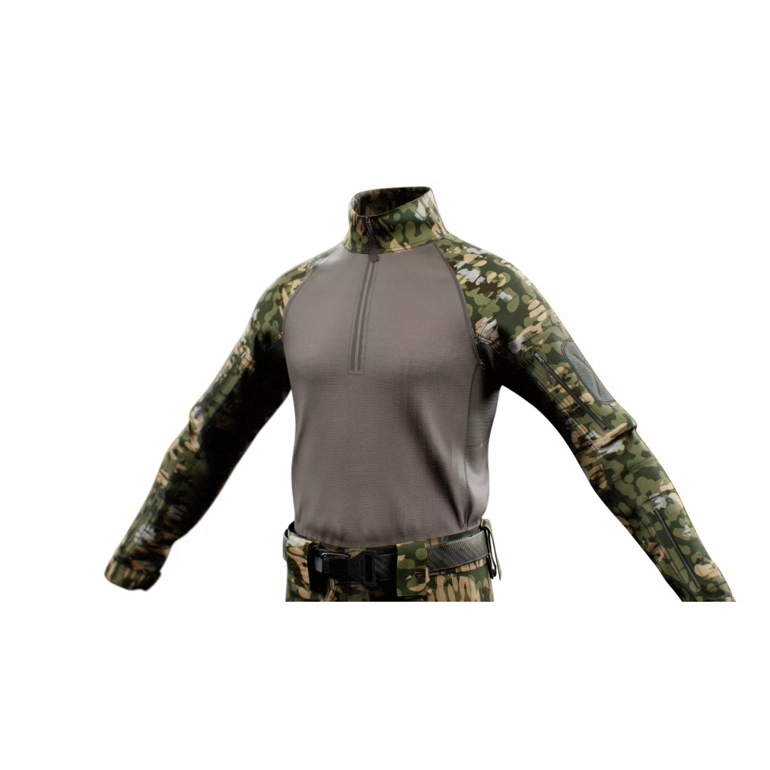 GEN.2 Combat Pants 3D Model – Tactical Military Gear, Low Poly, FBX - View 23